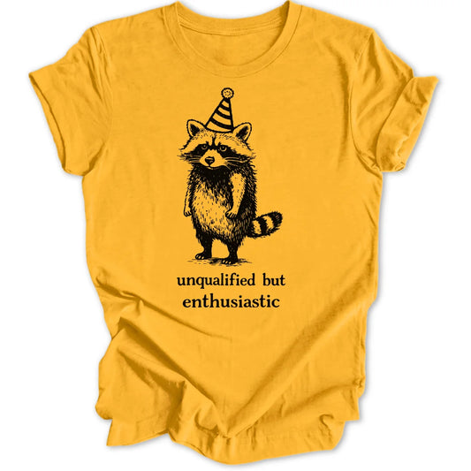 Enthusiastic Raccoon Unisex T-Shirt