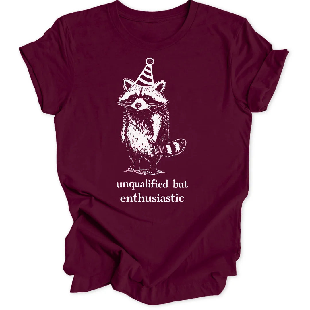 Enthusiastic Raccoon Unisex T-Shirt