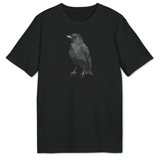 Watercolor Starling - Black