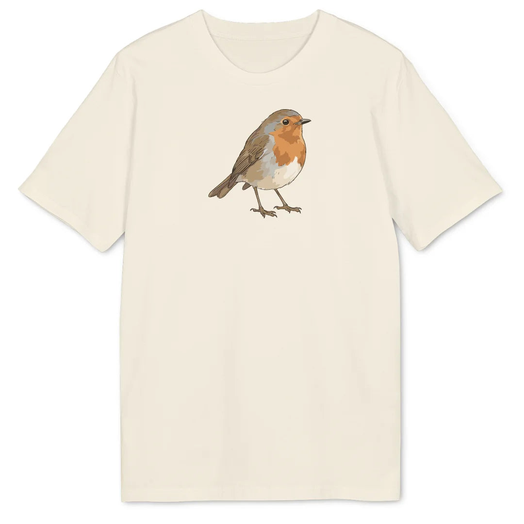 Watercolor Robin - Natural Raw