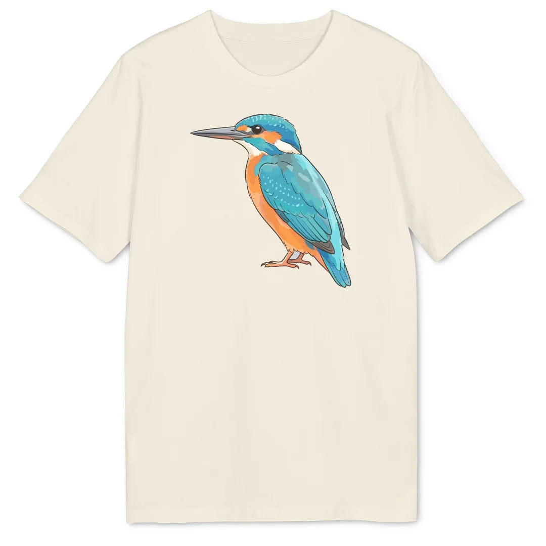 Watercolor Kingfisher - Natural Raw