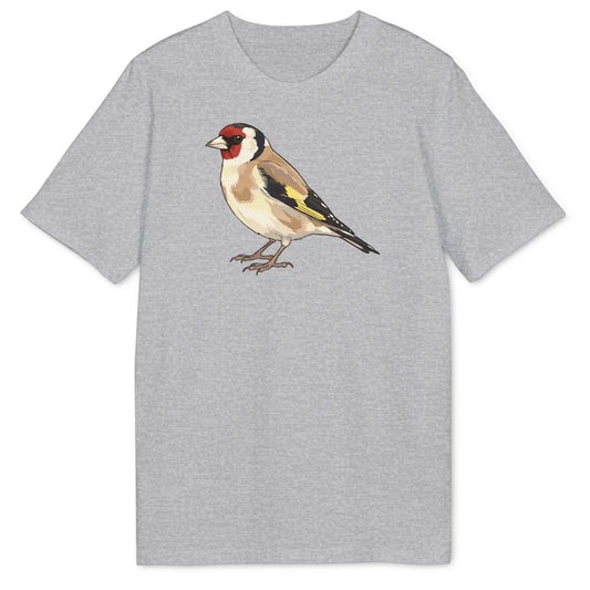 Watercolor Goldfinch - Heather Grey