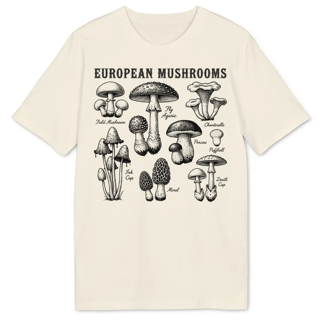 European Mushrooms - Natural Raw