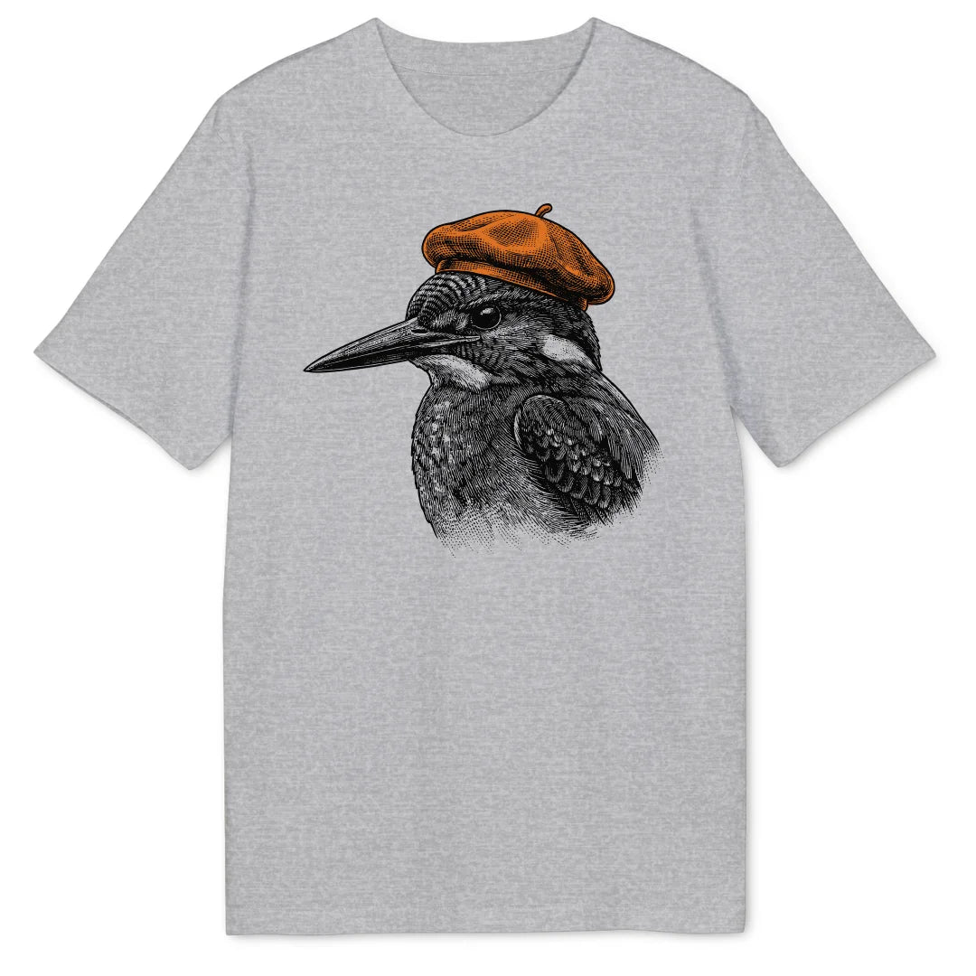 Artsy Kingfisher - Heather Grey