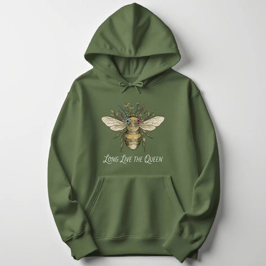 Watercolor Bee - Military Green