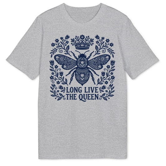 Folk Art Bee - Heather Grey