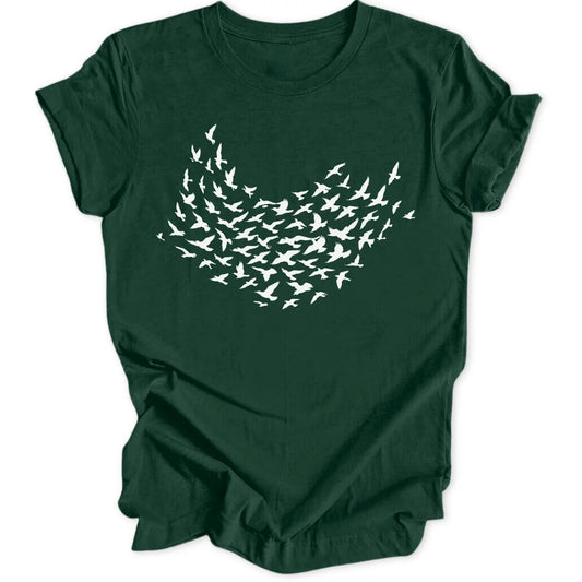 Bird Flock - Forest Green