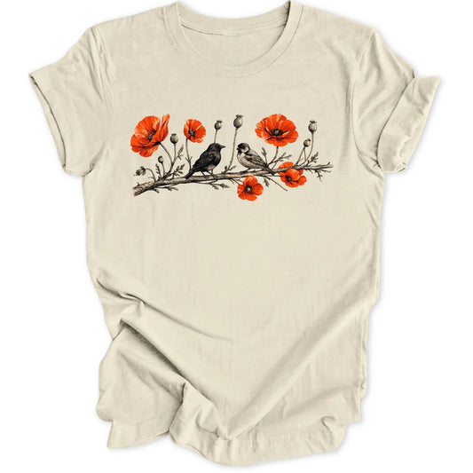 Poppy Birds - Natural