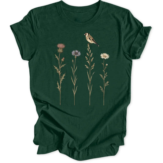Goldfinch Stems - Forest Green