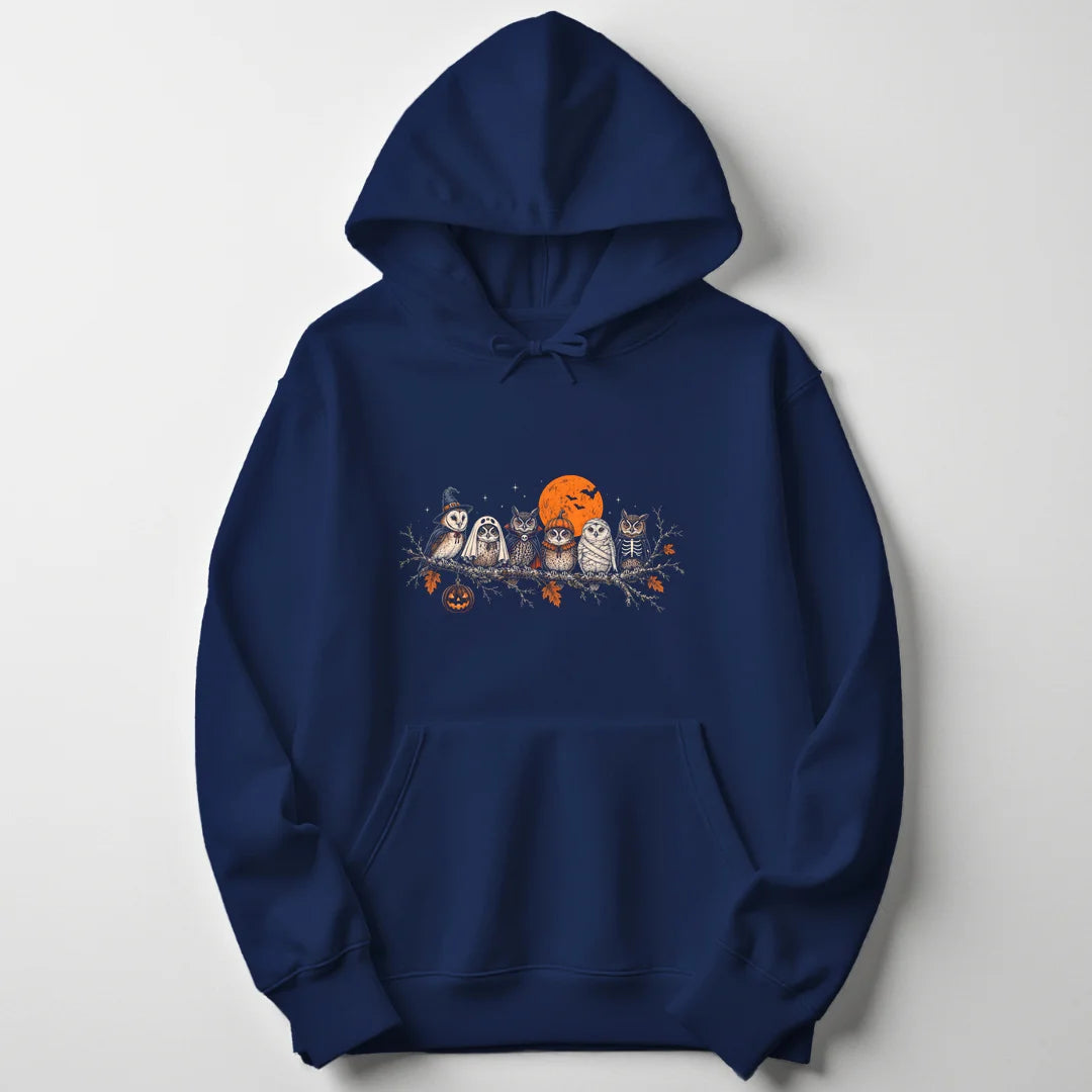 Spooky Owl Branch - Navy