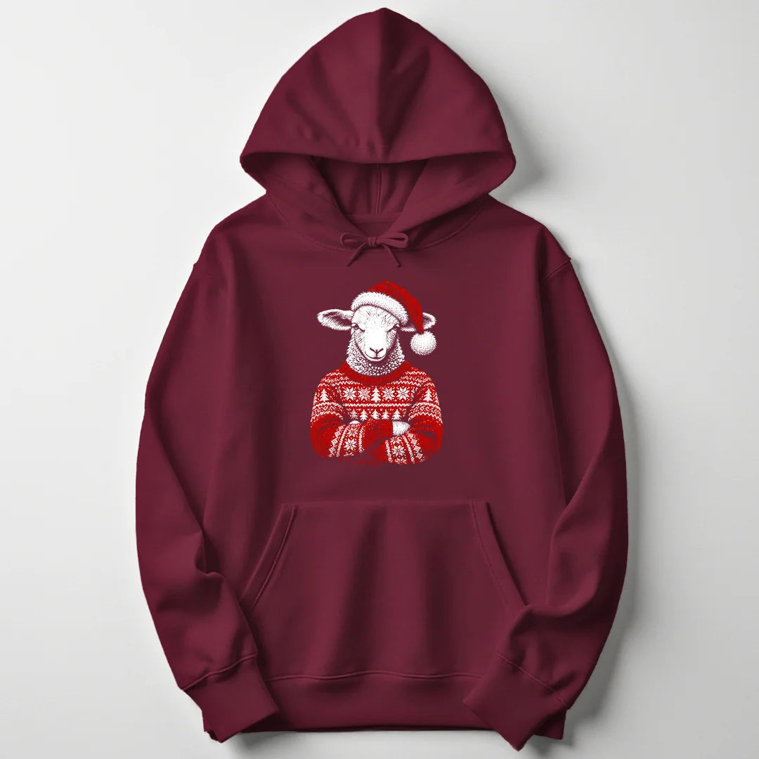 Christmas Sheep - Maroon