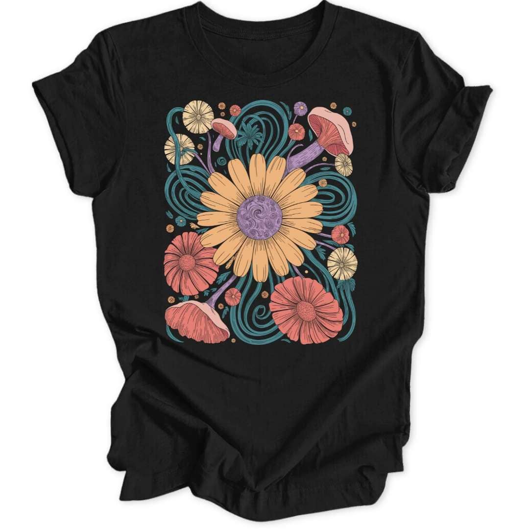 70s Floral Dream Unisex T-Shirt - Wild Spirit