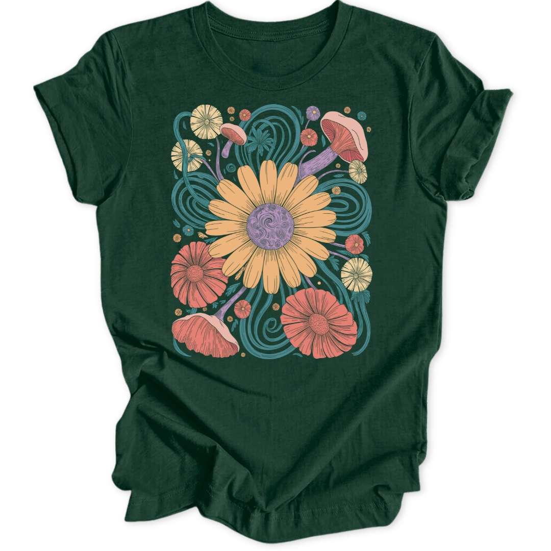 70s Floral Dream Unisex T-Shirt - Wild Spirit