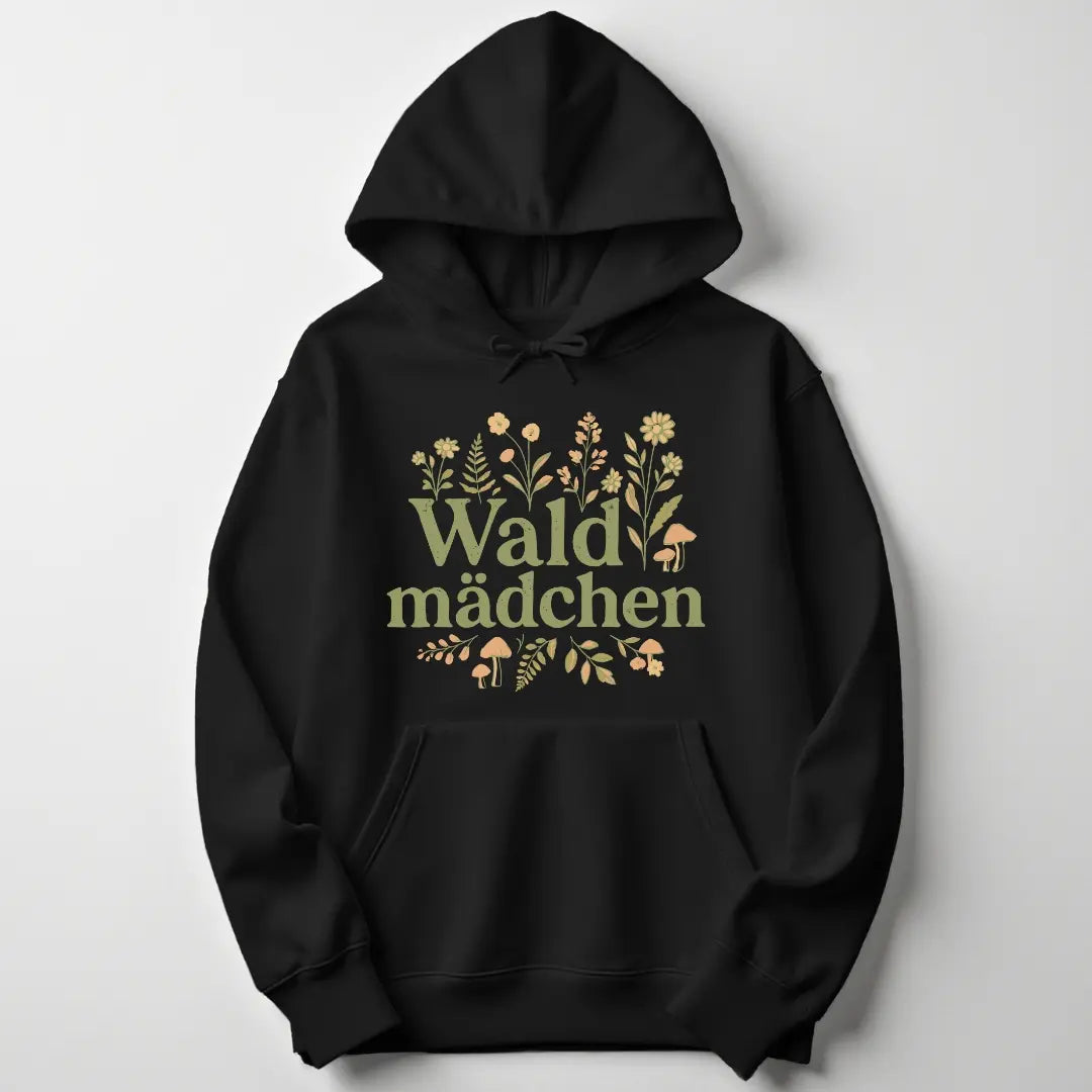 Waldmädchen Blumig Unisex Hoodie