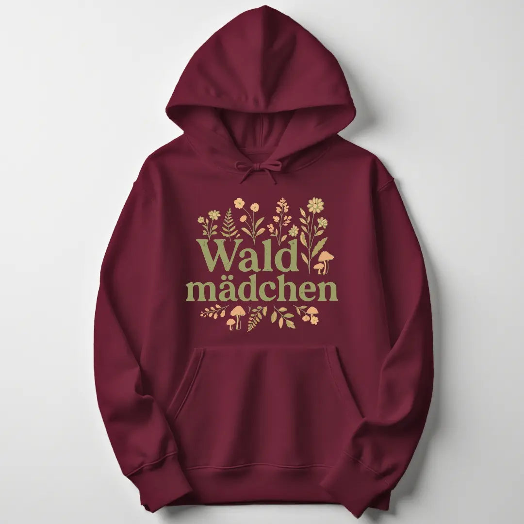 Waldmädchen Blumig Unisex Hoodie