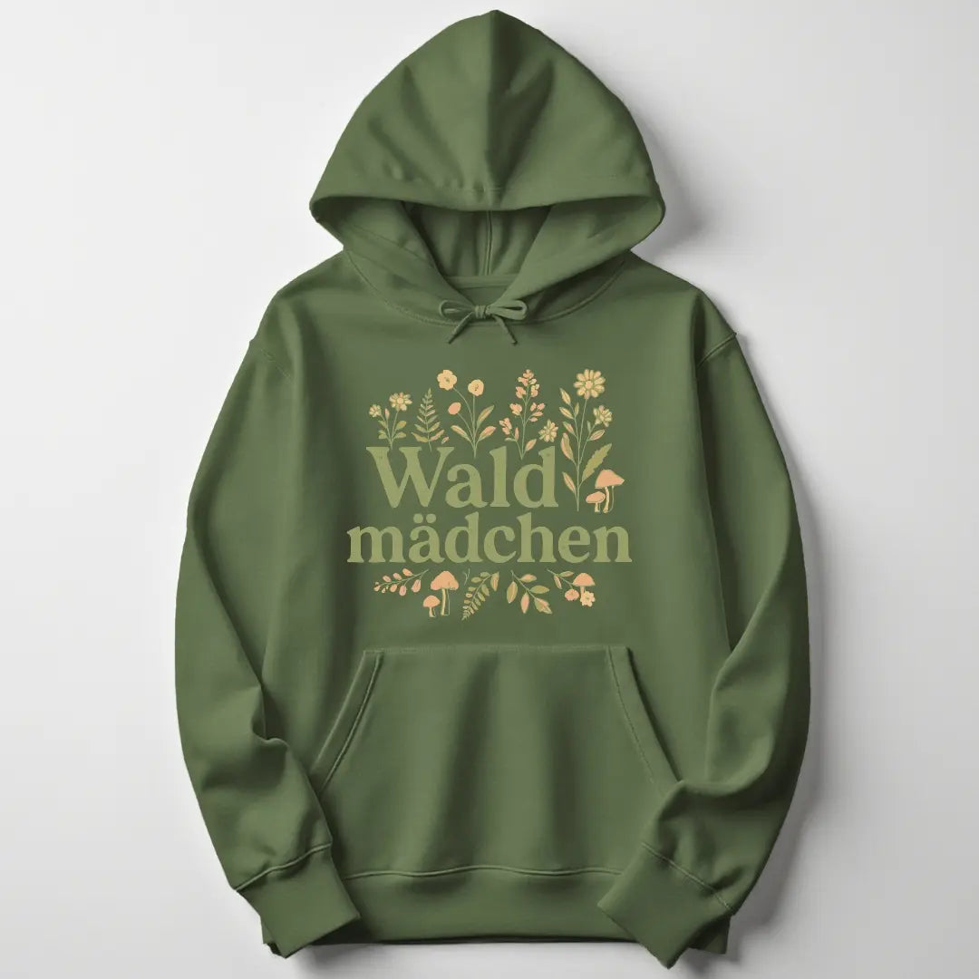 Waldmädchen Blumig Unisex Hoodie
