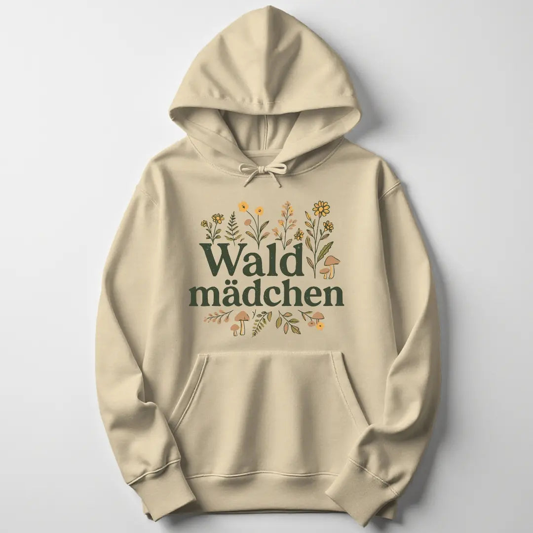 Waldmädchen Blumig Unisex Hoodie