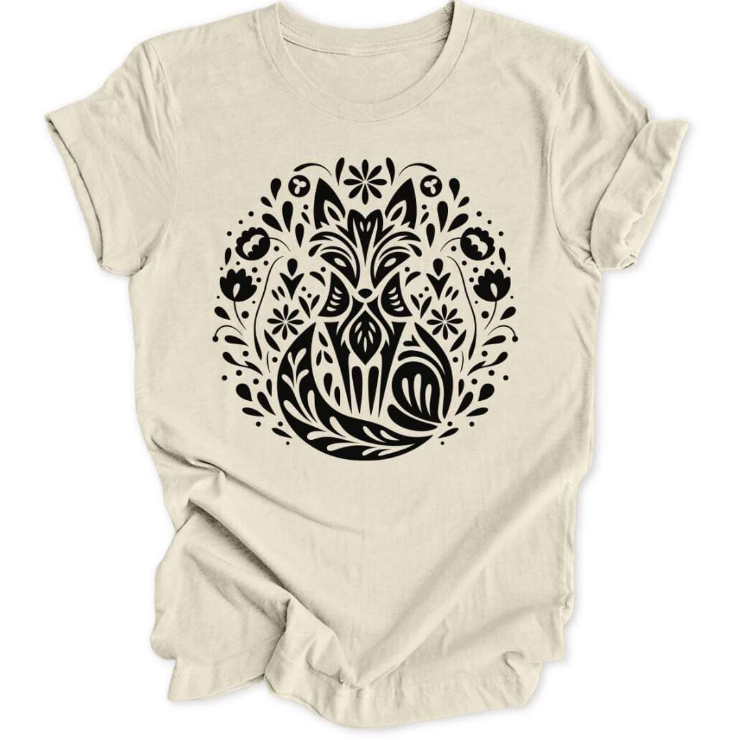 Abstrakter Fuchs Unisex T-Shirt T-Shirt Natur / S