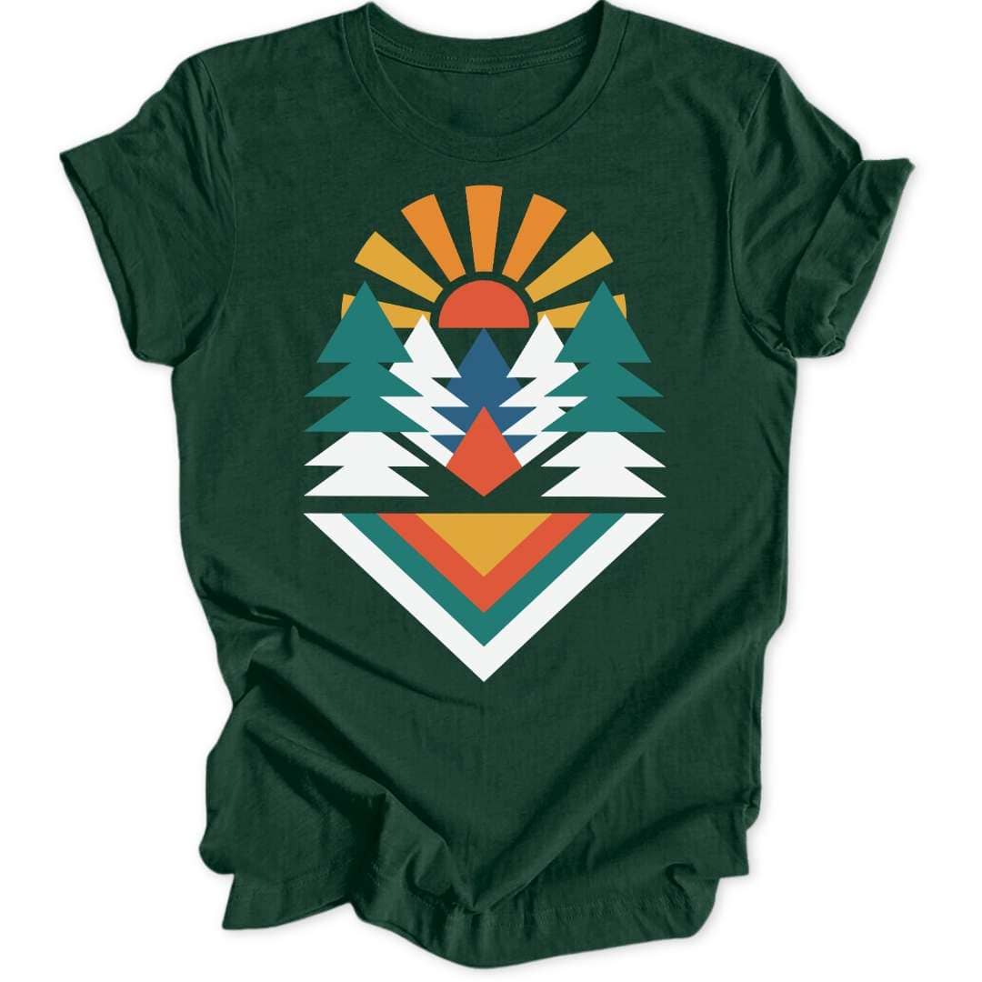 Abstrakter Wald Unisex T-Shirt - Wild Spirit