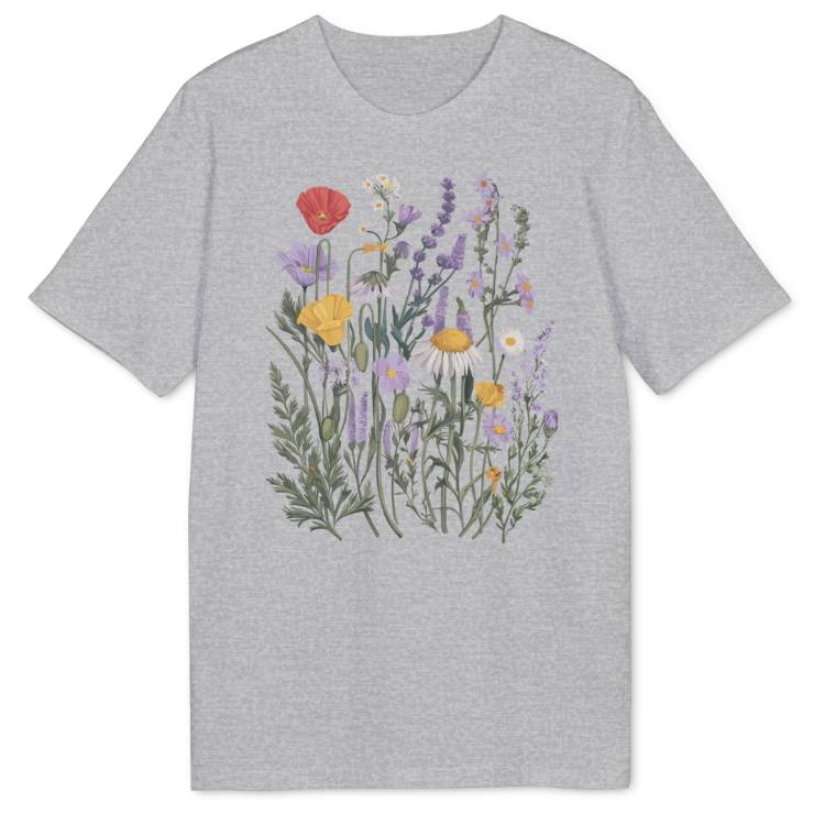 Art Nouveau Flowers Bio T-Shirt - Wild Spirit