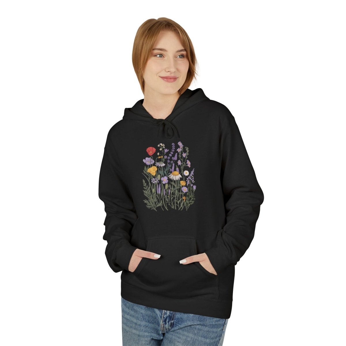 Art Nouveau Flowers Unisex Hoodie - Wild Spirit