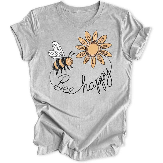 Bee Happy Doodle Unisex T-Shirt - Wild Spirit