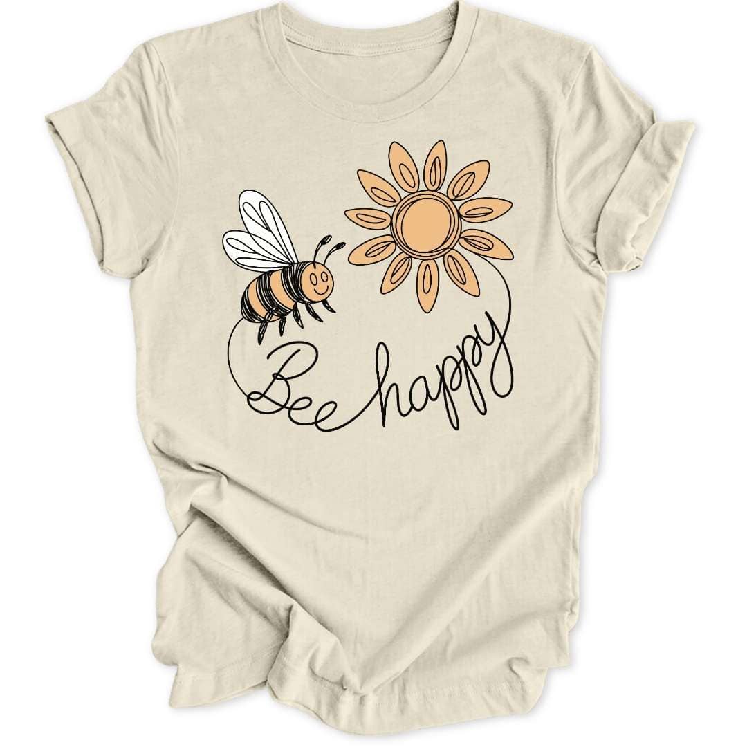 Bee Happy Doodle Unisex T-Shirt - Wild Spirit