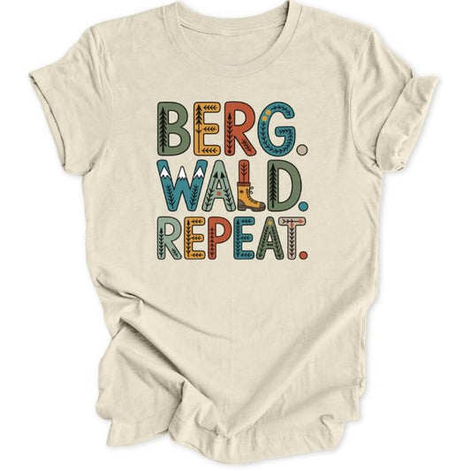 Berg Wald Repeat Unisex T-Shirt - Wild Spirit