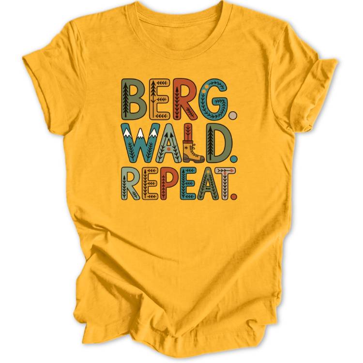 Berg Wald Repeat Unisex T-Shirt - Wild Spirit