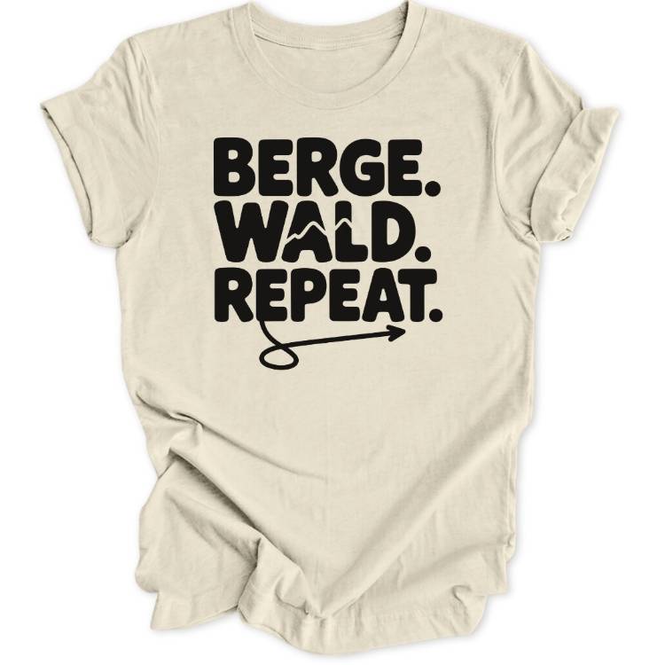 Berge Wald Repeat Unisex T-Shirt - Wild Spirit