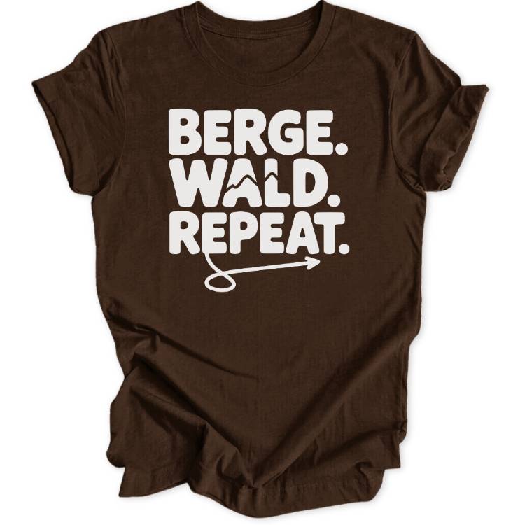 Berge Wald Repeat Unisex T-Shirt - Wild Spirit