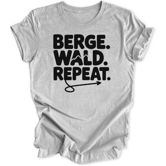 Berge Wald Repeat Unisex T-Shirt - Wild Spirit