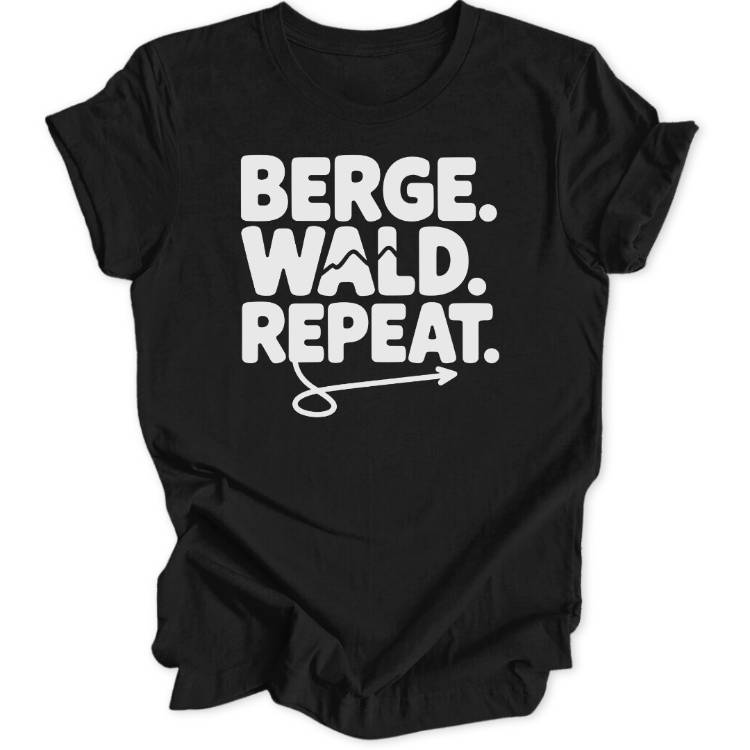 Berge Wald Repeat Unisex T-Shirt - Wild Spirit