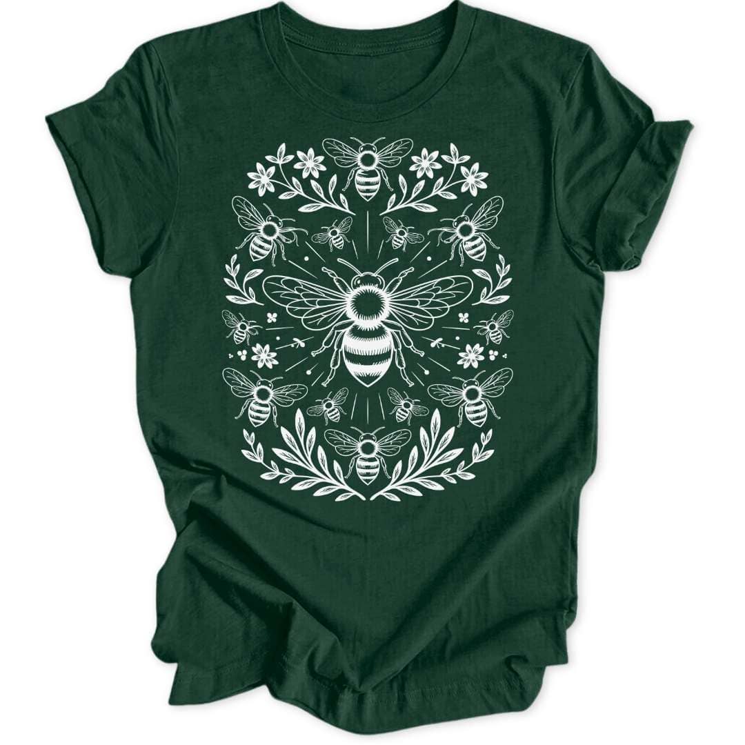 Bienentanz T-Shirt T-Shirt Waldgrün / S