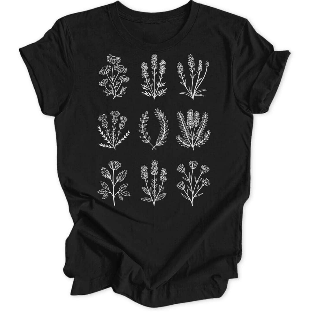 Blooming Grid Unisex T-Shirt - Wild Spirit