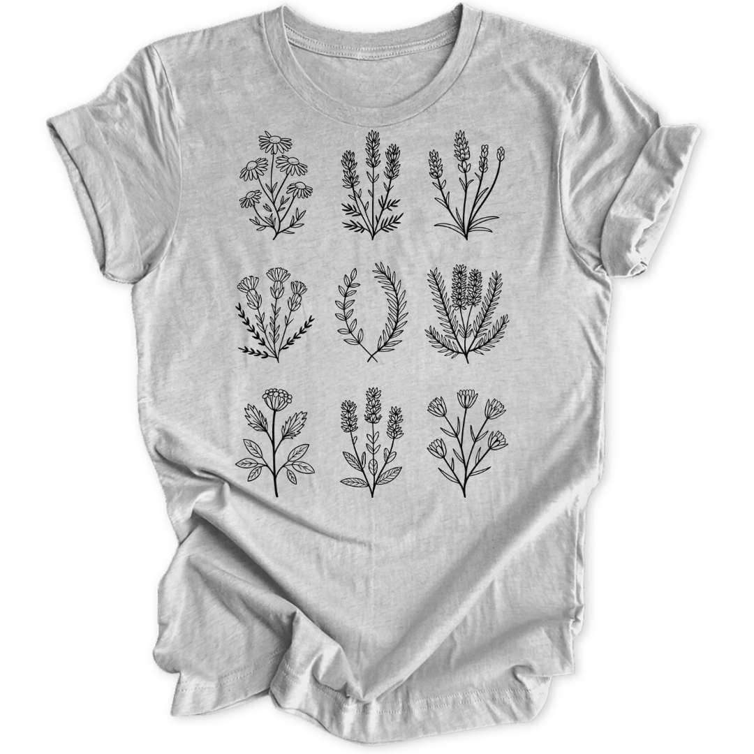 Blooming Grid Unisex T-Shirt - Wild Spirit