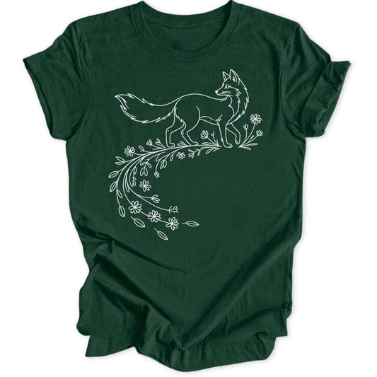 Blumen Fuchs Unisex T-Shirt - Wild Spirit