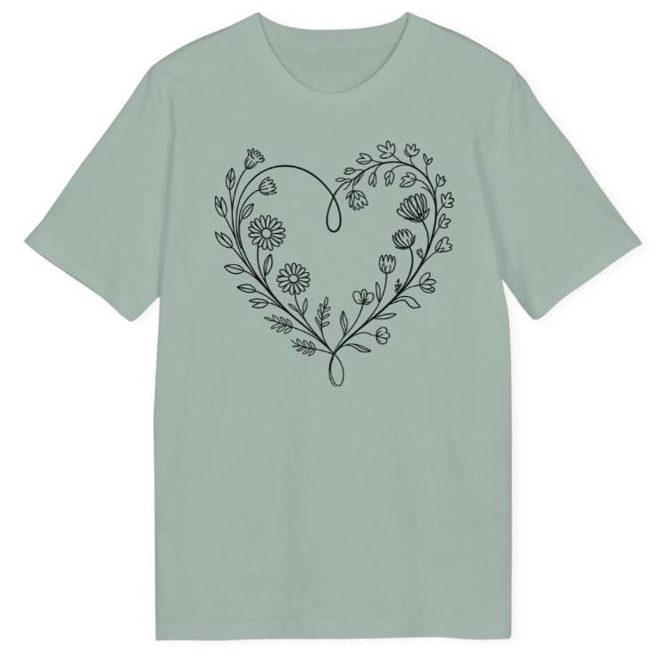 Blumenherz Bio T-Shirt - Wild Spirit