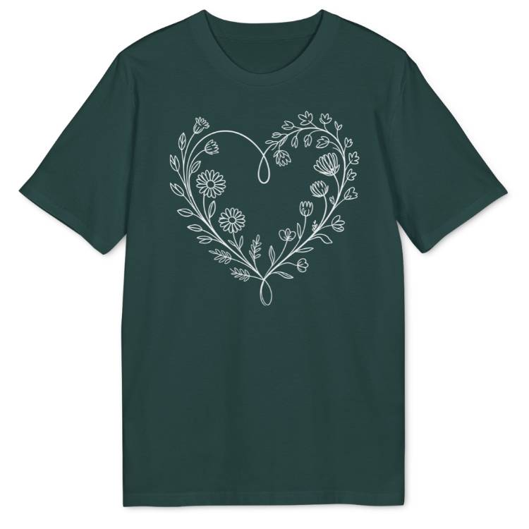 Blumenherz Bio T-Shirt - Wild Spirit