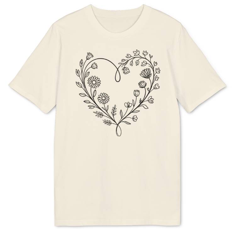 Blumenherz Bio T-Shirt - Wild Spirit