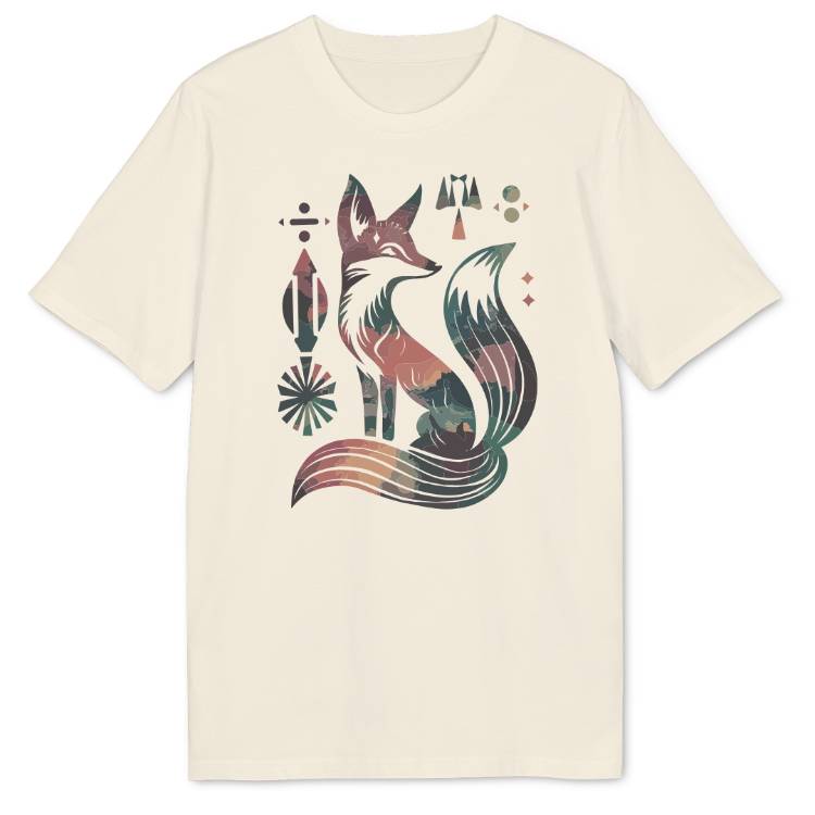 Boho Fox Bio T-Shirt - Wild Spirit