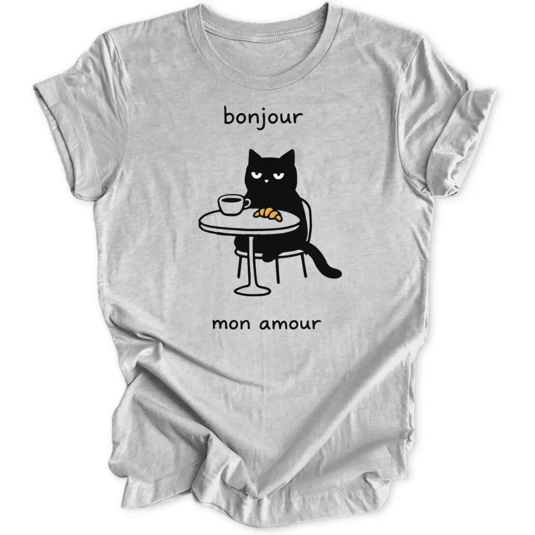 Bonjour Cat Unisex T-Shirt - Wild Spirit