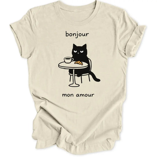 Bonjour Cat Unisex T-Shirt - Wild Spirit