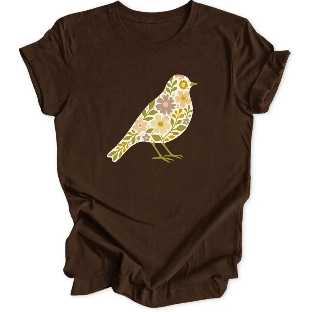 Botanical Bird Unisex T-Shirt - Wild Spirit