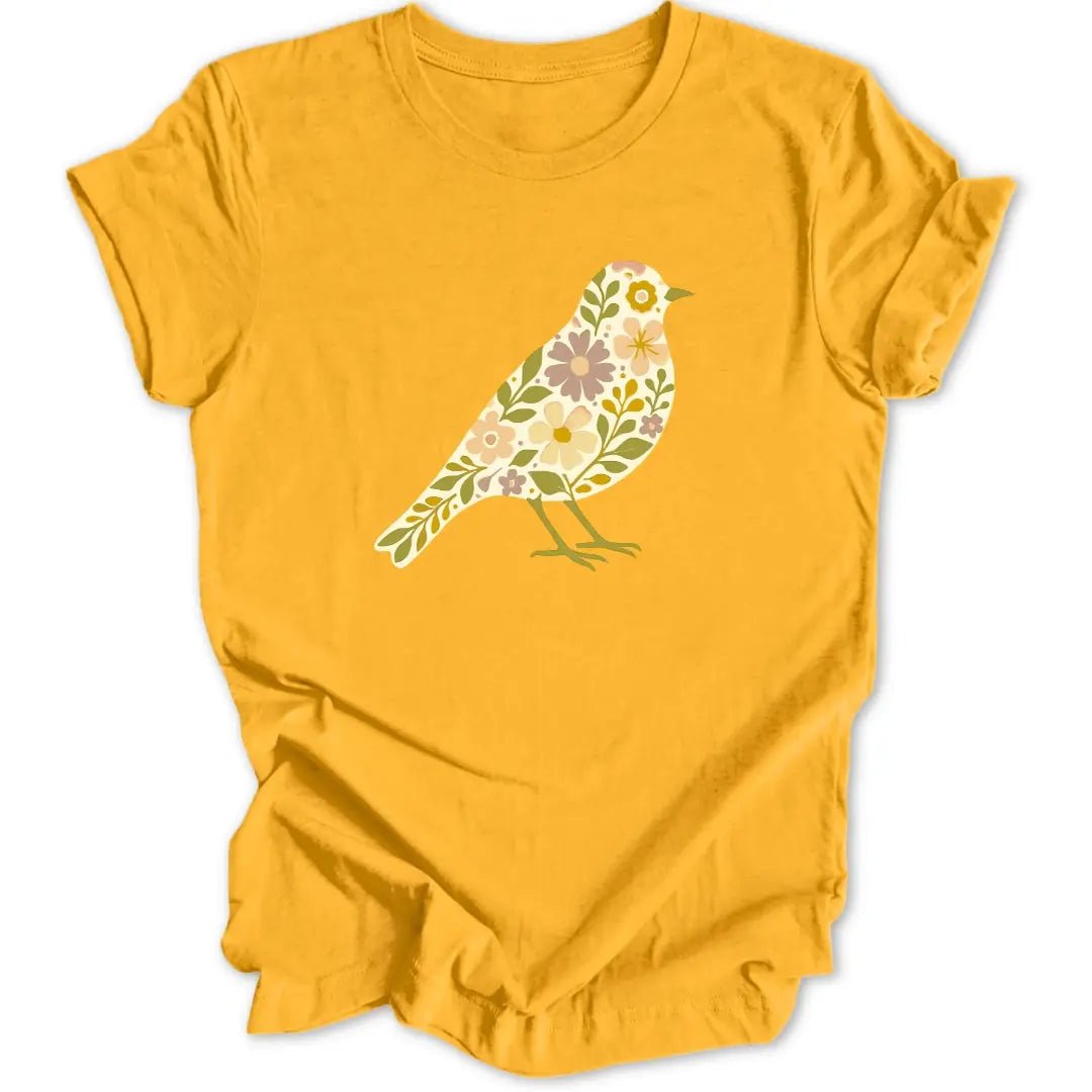 Botanical Bird Unisex T-Shirt - Wild Spirit