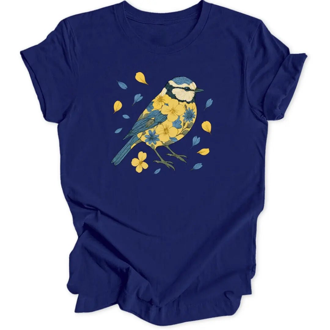 Botanische Blaumeise Unisex T-Shirt - Wild Spirit
