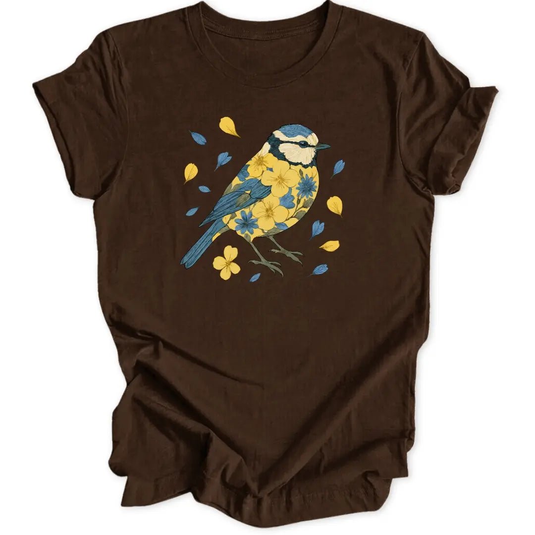 Botanische Blaumeise Unisex T-Shirt - Wild Spirit