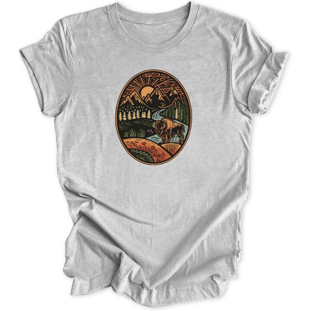 Buffalo Badge Unisex T-Shirt - Wild Spirit