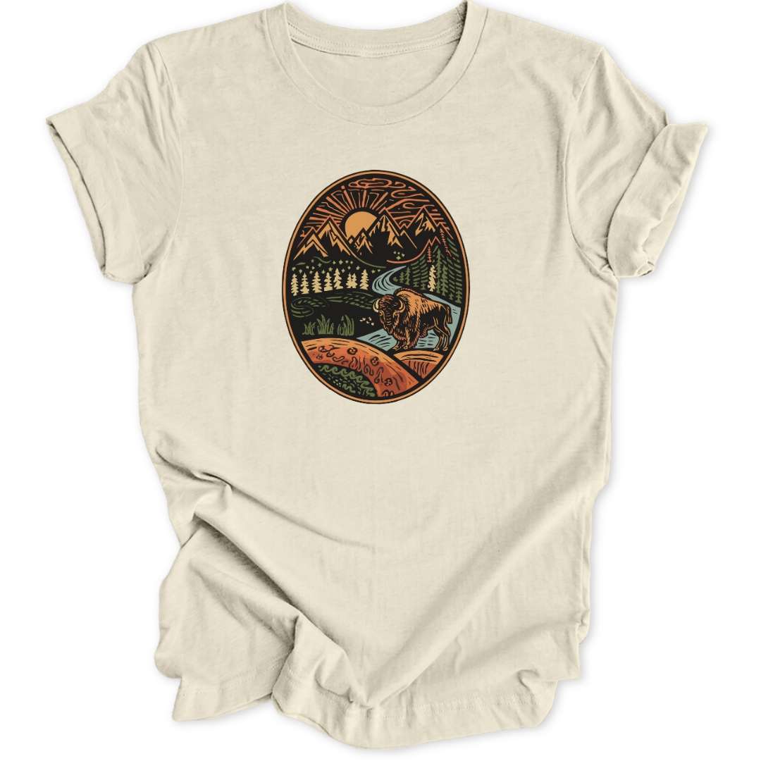 Buffalo Badge Unisex T-Shirt - Wild Spirit