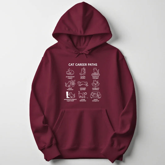 Cat Career Paths Unisex Hoodie - Wild Spirit